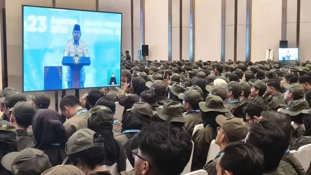 Prabowo Subianto Pidato di Hadapan Ribuan Guru, Kebocoran Anggaran Disinggung - GenPI.co