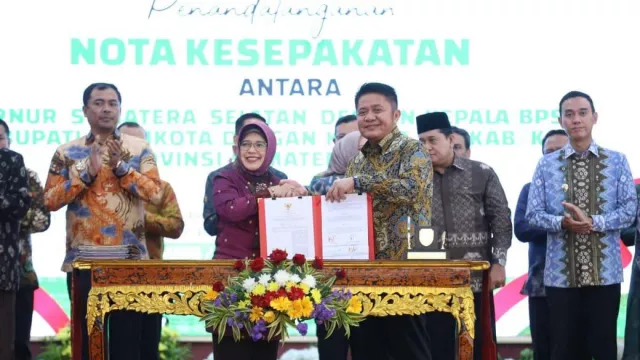 Sumsel Jadi Provinsi Kedua di Indonesia Tandatangani Kesepakatan Lengkap Gubernur, Bupati/Wali Kota, dan BPS - GenPI.co