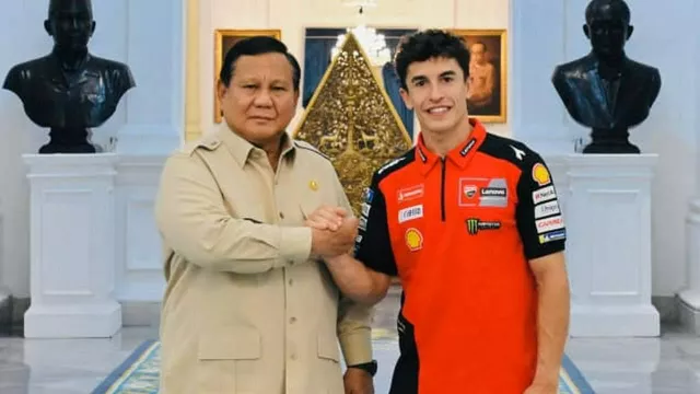 Bertemu Prabowo Sebelum Balapan di Sirkuit Mandalika, Marc Marquez Senang - GenPI.co
