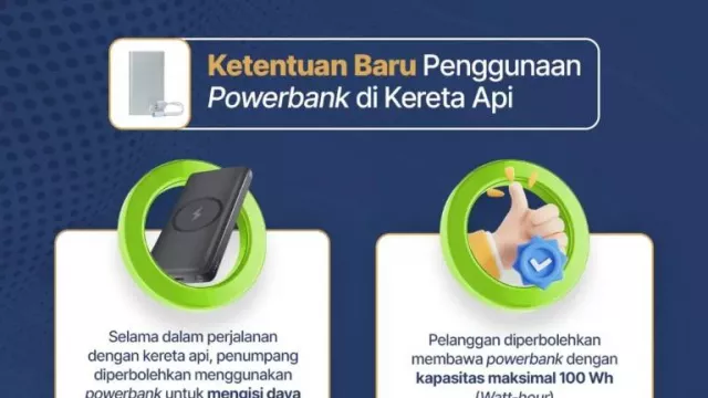 Penumpang Wajib Tahu! Powerbank Dilarang Dicas di Kereta Api Mulai Sekarang - GenPI.co Penumpang Wajib Tahu! Powerbank Dilarang Dicas di Kereta Api Mulai Sekarang - GenPI.co