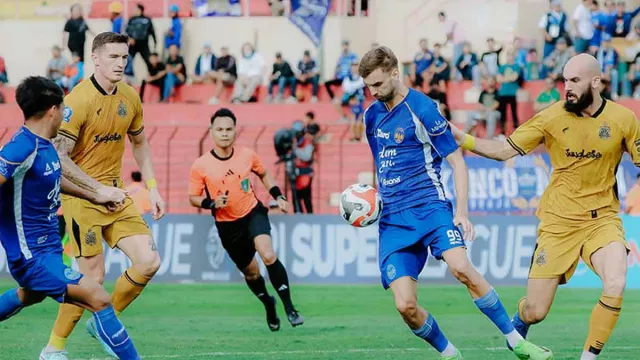 Van Gastel Bahagia PSIM Yogyakarta Menang Tipis Jamu Bhayangkara FC - GenPI.co