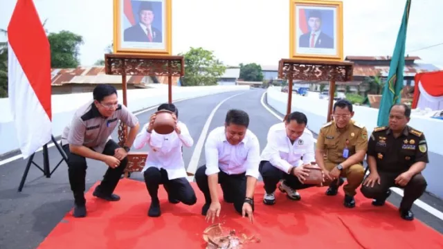 Jembatan Layang Lettu Karim Gandus Diresmikan Herman Deru, Teknologinya Modern - GenPI.co