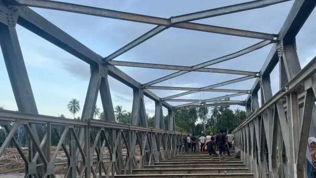 Target 5 Hari, Jembatan Bailey Bireuen Segera Sambung Aceh–Sumut - GenPI.co