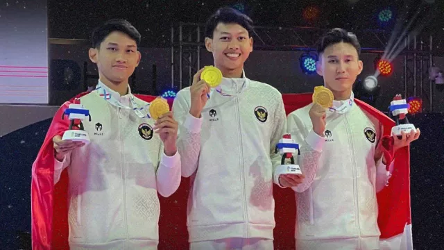  Jadi Penyumbang Emas Pertama, Atlet Taekwondo Indonesia Terharu - GenPI.co