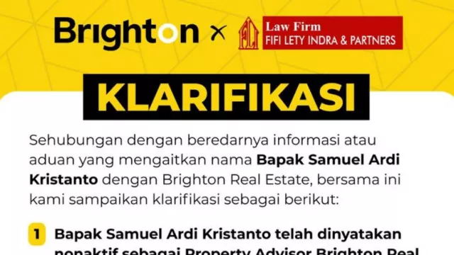 Samuel Pelaku Kekerasan Nenek Elina, Brighton Real Estate Klarifikasi Statusnya - GenPI.co