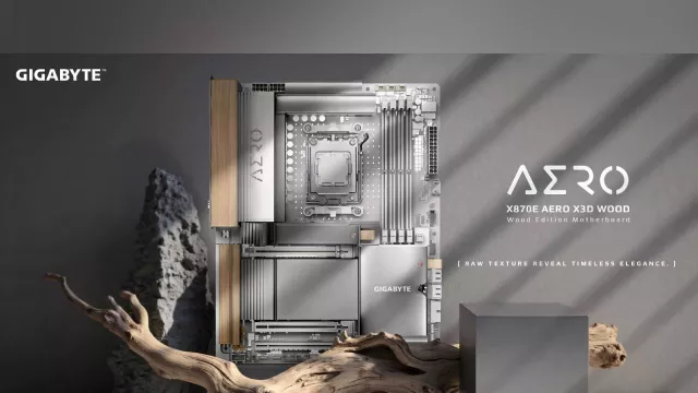 Gigabyte X870E Aero X3D Wood, Motherboard Premium dengan Sentuhan Desain Natural - GenPI.co