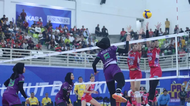  Medan Falcons vs Jakarta Pertamina Enduro - GenPI.co