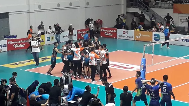 Hajar Pertamina Pertamax, Jakarta BNI 46 Peringkat 3 Proliga 2022 - GenPI.co