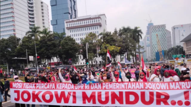 Teriakan Jokowi Mundur Berbunyi Nyaring dalam Aksi Demo Mahasiswa - GenPI.co