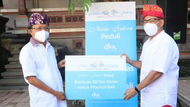 GWK Salurkan Bantuan 50 Ton Beras untuk Provinsi Bali - GenPI.co BALI