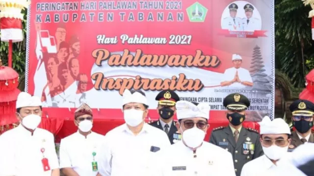 Bupati Tabanan Pimpin Upacara Hari Pahlawan - GenPI.co BALI