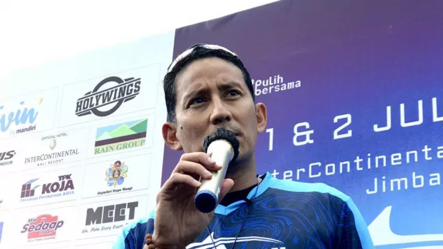 Menparekraf Sandiaga Uno Sesumbar Bali Gudangnya Wisata Olahraga - GenPI.co BALI