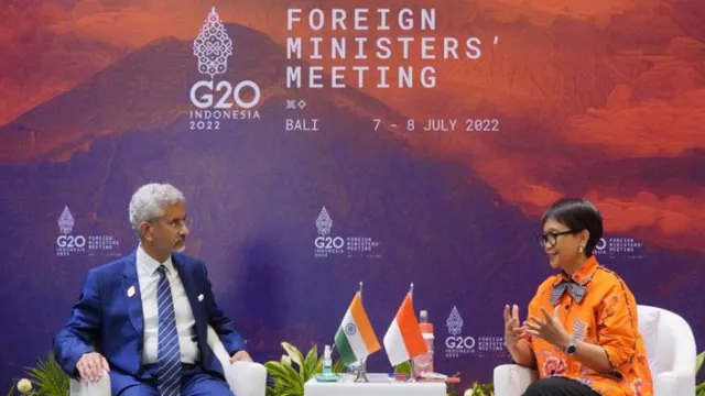 Menlu G20: Indonesia dan India Desak Akhir Perang Rusia-Ukraina - GenPI.co BALI