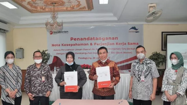 Kerja Sama dengan Bank Banten, Ini Harapan Perumdam Tirta Berkat - GenPI.co BANTEN