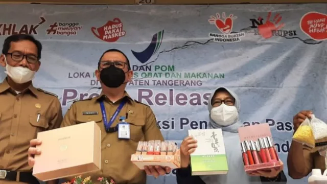 Loka POM Tangerang Tertibkan Ribuan Kosmetik Ilegal di Pasaran - GenPI.co BANTEN