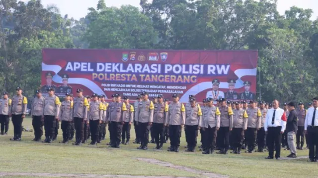 1.184 Personel Polresta Tangerang Disiapkan Jadi Polisi RW - GenPI.co BANTEN