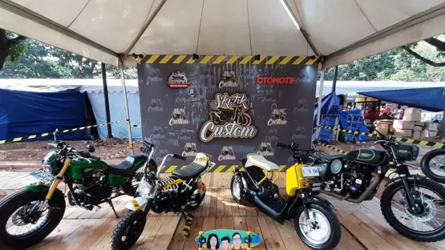 Motor Jokowi dan Gibran Dipamerkan di Otobursa Tumplek Blek 2019 - GenPI.co