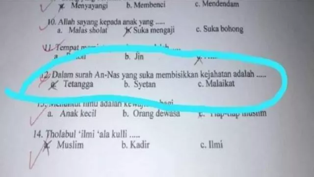 Kocak, Jawaban Ulangan Murid SD Ini Bikin Geleng Kepala - GenPI.co