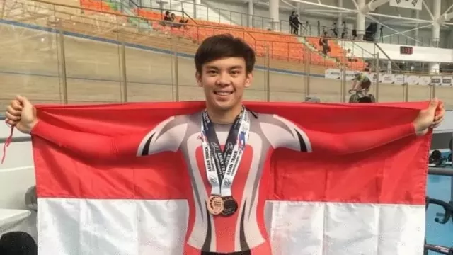 Pembalap Indonesia Bernard Sabet Medali Asian Track Championship - GenPI.co