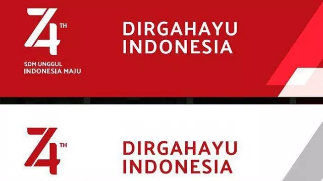 Logo 74 Dirgahayu Indonesia Bertema SDM Unggul Indonesia Maju - GenPI.co