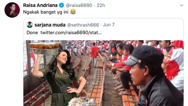 Kocak! Foto Raisa Disunting Netizen Dengan Berbagai Macam Gaya - GenPI.co