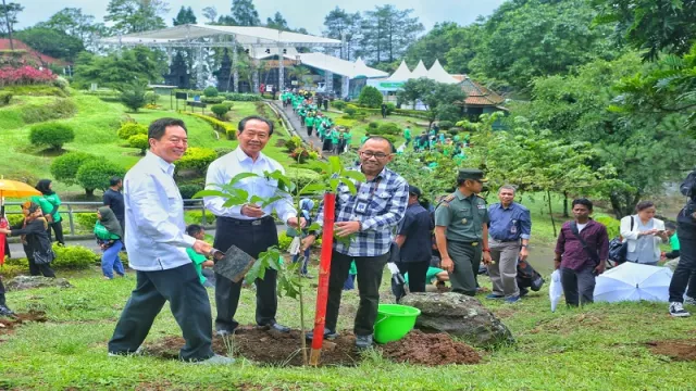 Ratusan Pohon Hijaukan Candi Gedong Songo Semarang - GenPI.co