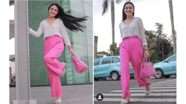 Outfit Merah Jambu Amanda Manopo Bikin Pencinta Pink Histeris - GenPI.co