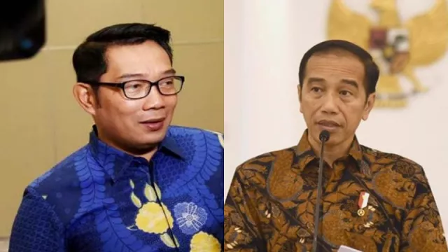 Begini Penampakan Social Distancing Jokowi dan Ridwan Kamil - GenPI.co