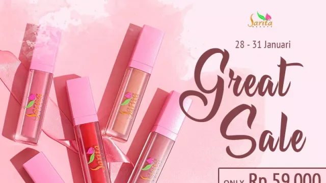 Great Sale Alert: Harga Spesial Lip Cream Sarita Beauty di Shopee - GenPI.co