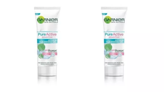 Garnier Sensitive Anti-Acne Cleansing Gel Redakan Jerawat - GenPI.co