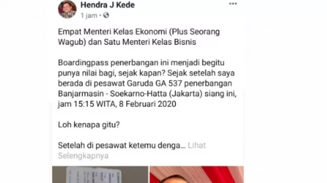 Indonesia Bangga... Kalau Menteri Duduk di Kelas Ekonomi Pesawat - GenPI.co