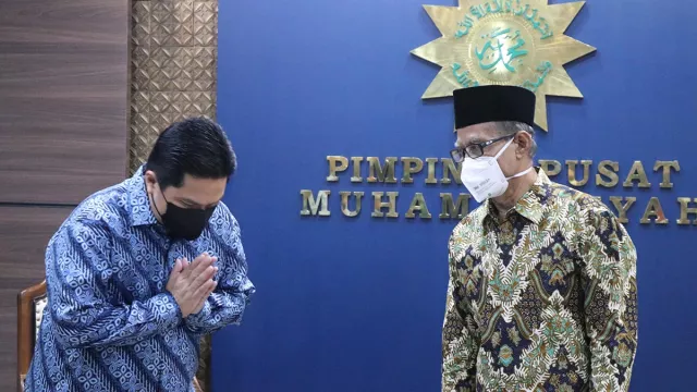 Erik Thohir Sambangi Muhammadiyah, Haedar: Silaturahmi - GenPI.co