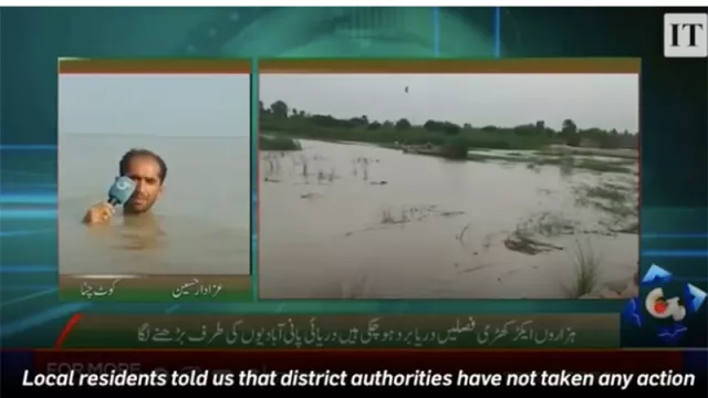 Viral, Jurnalis Laporkan Banjir Langsung di Air Setinggi Leher - GenPI.co