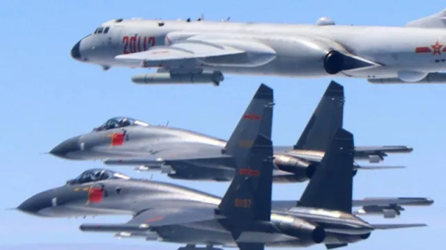 Adu Kuat Jet Tempur China vs Taiwan - GenPI.co