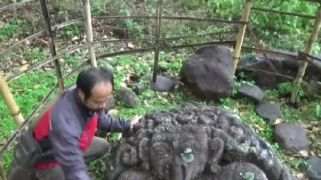 Arca Ganesha Gimbal Ditemukan Warga di Punden Desa - GenPI.co