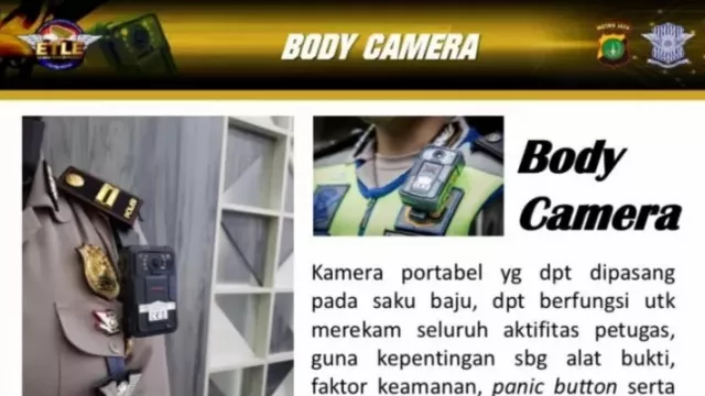 Canggih, Anggota Ditlantas Polda Metro Dilengkapi Body Camera - GenPI.co
