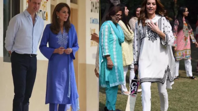 Ide Gaya Fashion Lebaran dengan Shalwar Kameez ala Kate Middleton - GenPI.co