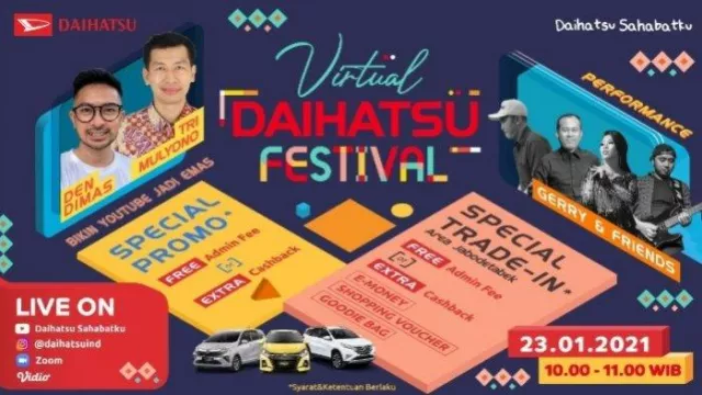 Promo Mobil Baru Gila-gilaan di Virtual Daihatsu Festival, Cek! - GenPI.co