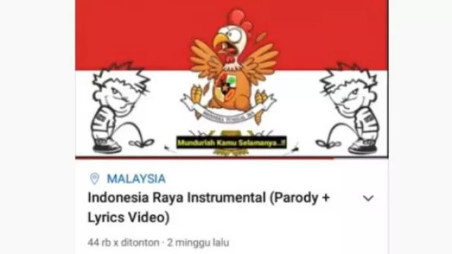 LSM: Usut Tuntas Parodi Lagu Indonesia Raya oleh Netizen Malaysia - GenPI.co LSM: Usut Tuntas Parodi Lagu Indonesia Raya oleh Netizen Malaysia - GenPI.co