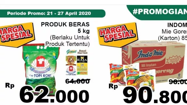 Promo Terbaru Giant Bejibun: Beras sampai Detergen Murah Meriah! - GenPI.co