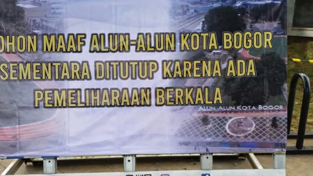 Alun-alun Kota Bogor Tutup Sementara, Kenapa? - GenPI.co JABAR