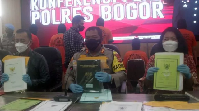 Polisi Ringkus 6 Mafia Tanah di Bogor, Negara Rugi Rp5 Miliar - GenPI.co JABAR