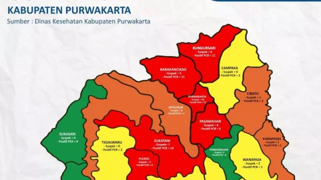 COVID-19 Meningkat, Enam Kecamatan di Purwakarta Masuk Zona Merah - GenPI.co JABAR