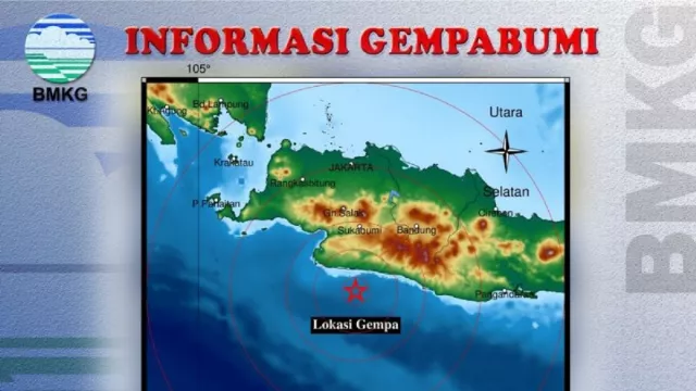 Gempa di Kota Sukabumi Memiliki Magnitudo 4,6 - GenPI.co JABAR
