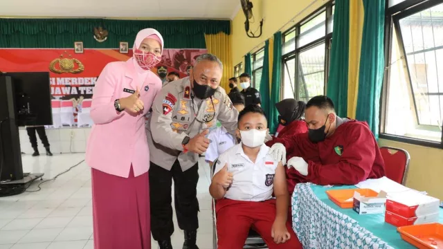 Siapkan Ribuan Dosis, Polda Jateng Jemput Bola Vaksinasi Anak - GenPI.co JATENG