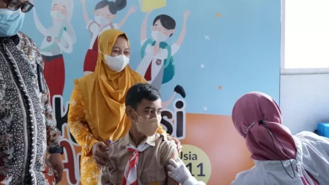 Gas Pol Pak! Rembang Target Vaksin Anak 6-11 Tahun Kelar Februari - GenPI.co JATENG