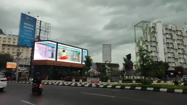 Wow! Kota Semarang Punya Videotron 3D, Begini Penampakannya - GenPI.co JATENG