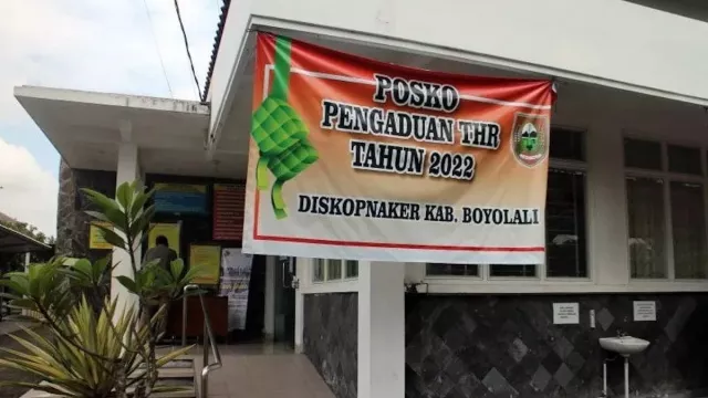 Posko THR Diskopnaker Boyoalali Nihil Aduan - GenPI.co JATENG