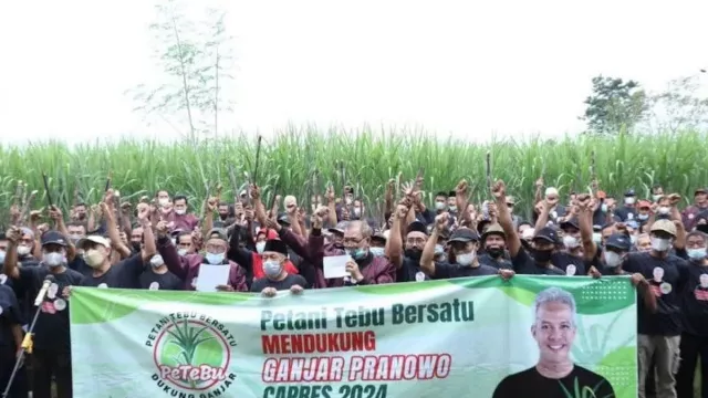 Ratusan Petani Tebu Jateng Dukung Ganjar Jadi Capres 2024 - GenPI.co JATENG