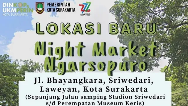 Night Market Ngarsopuro Solo Pindah ke Jalan Ini Mulai 16 Juli - GenPI.co JATENG